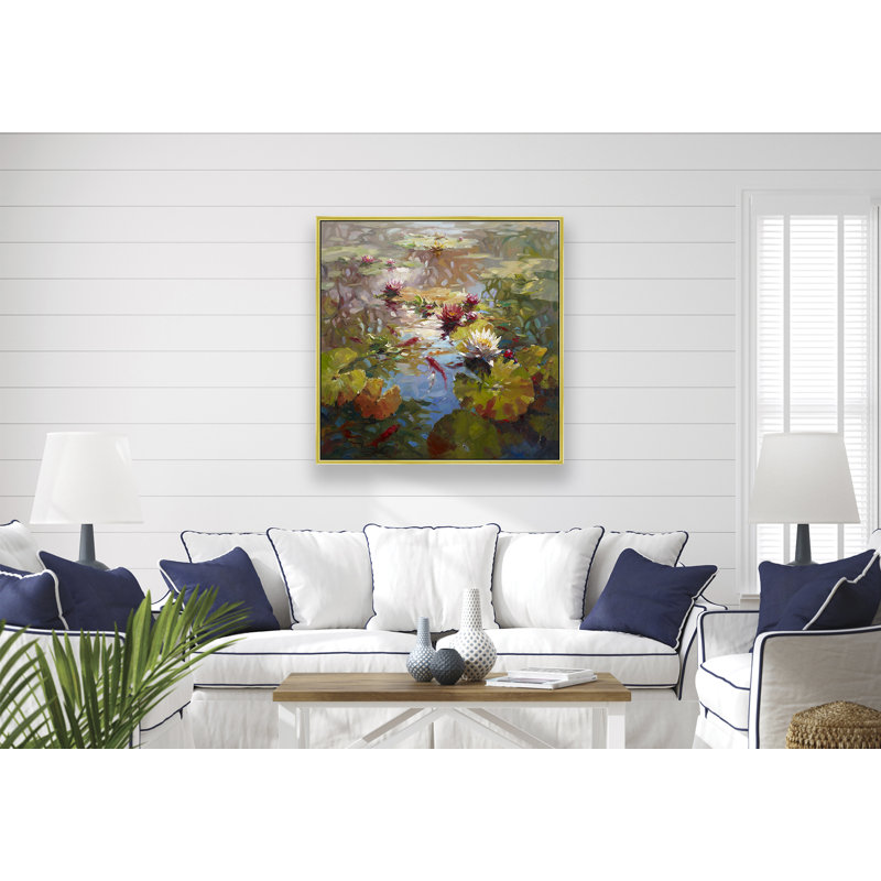 Plants & Flowers Print, 26" H x 26" W, Gold