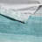 Stripe Print Shower Curtain Aqua/Grey 72X72"