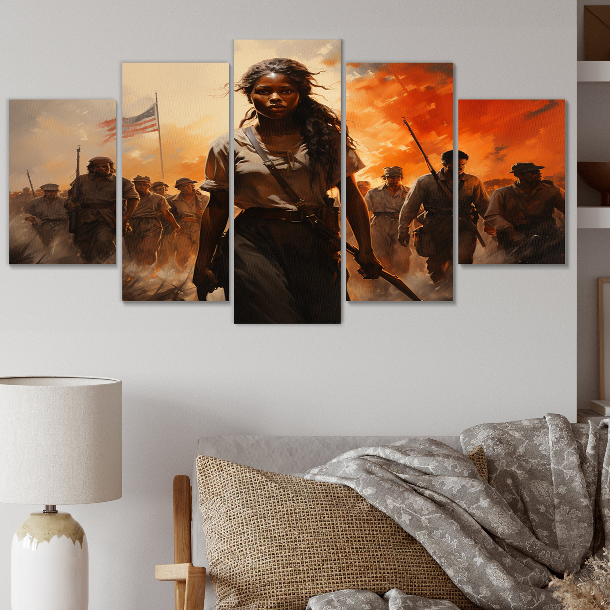 DesignArt African American Freedoms African American Metal Wall Art