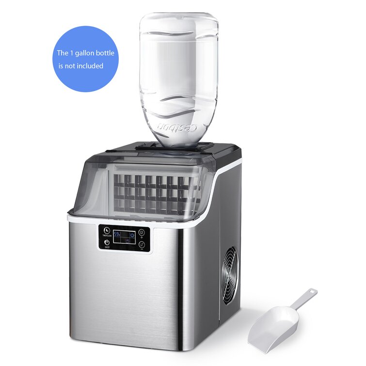 Costway Nugget Ice Maker Countertop 44lbs per Day w/Ice Scoop and Self-Cleaning