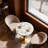 24" Round Terrazzo Dining Table –  Commercial & Residential Use For Café, Restaurant, Patio & Small Spaces (Tabletop & Base Included)-124238324