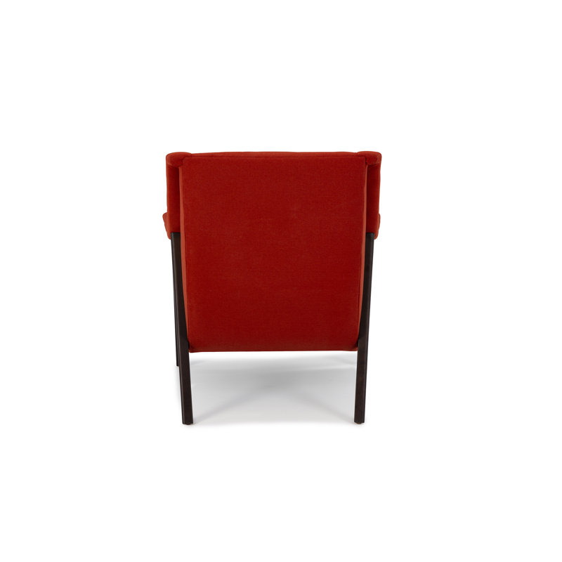 Arlo Armchair, Wenge, Antique Beige Sunbrella® Canvas