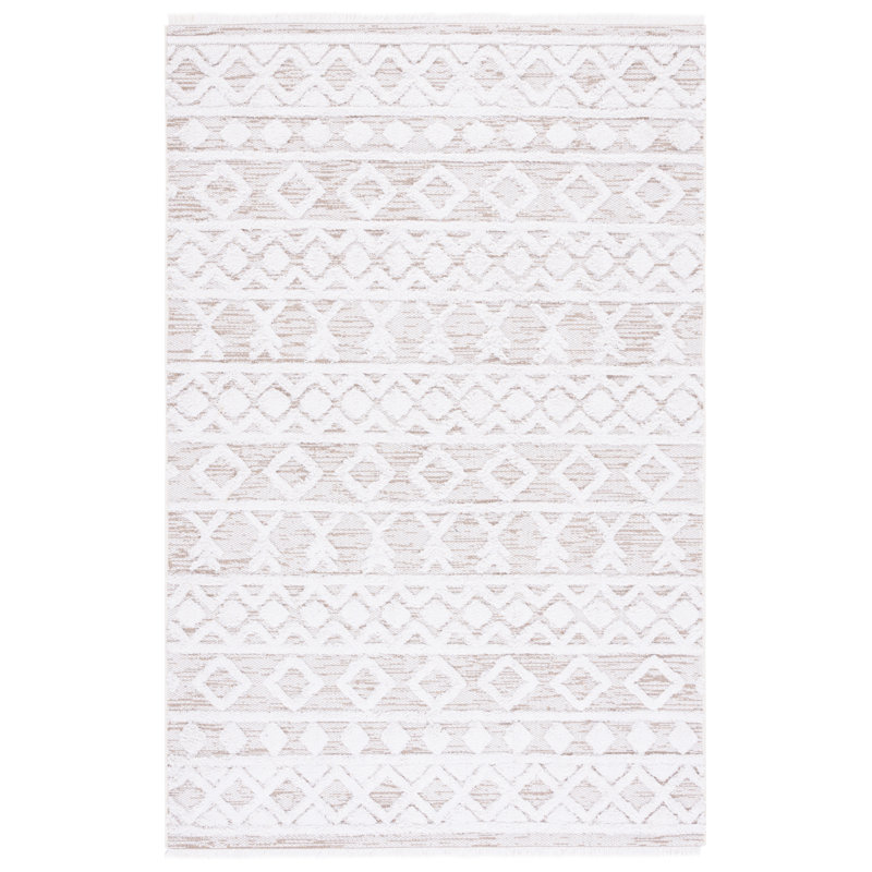 Tapis ivoire / beige Helgeson, Rectangle 9 pi x 12 pi