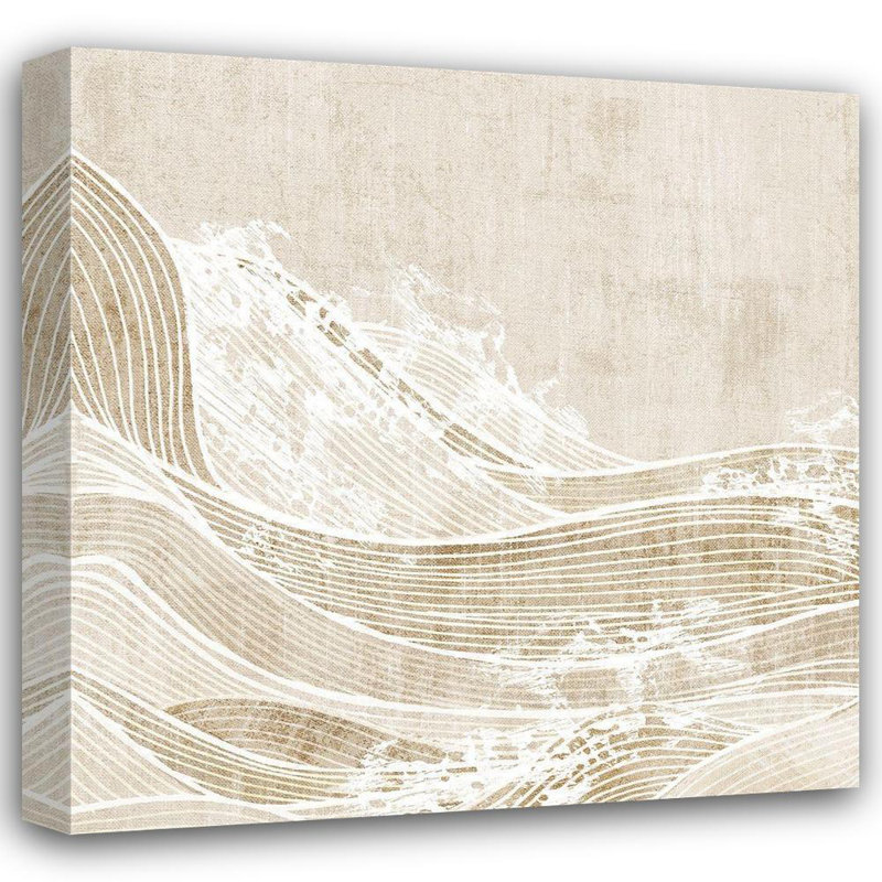 Rosecliff Heights Watts, Eva Gallery Wrapped Canvas Art Titled: Tidal Waves I, 20" H x 20" W