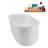 59" Streamline Soaking Freestanding Tub and Tray With Internal Drain-102144227