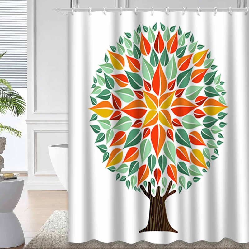Rideau de douche Tree Autumn, L 72 po x l 72 po