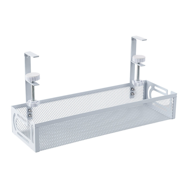 Carbon Steel Floating Shelf, White