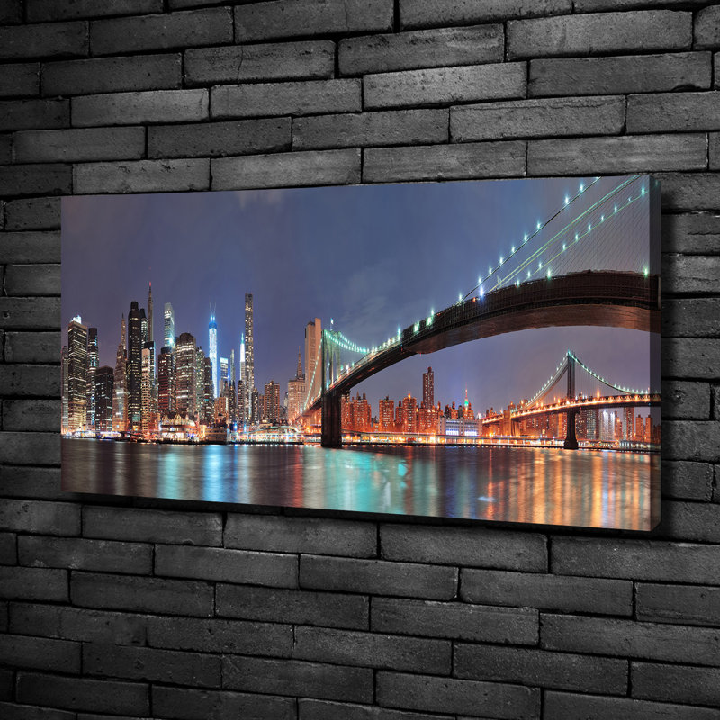 Manhattan New York 1 Piece Wall Art on Canvas