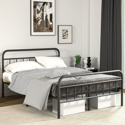 14" Metal Bed Frames , No Box Spring Needed, Platform Bed Noise Free, Bedrooms With Elegant Modern Design