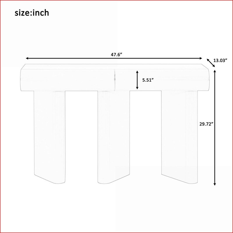 Table basse moderne blanche avec 2 tiroirs incurvés, finition ultrabrillante peu encombrante et facile à nettoyer, Blanc