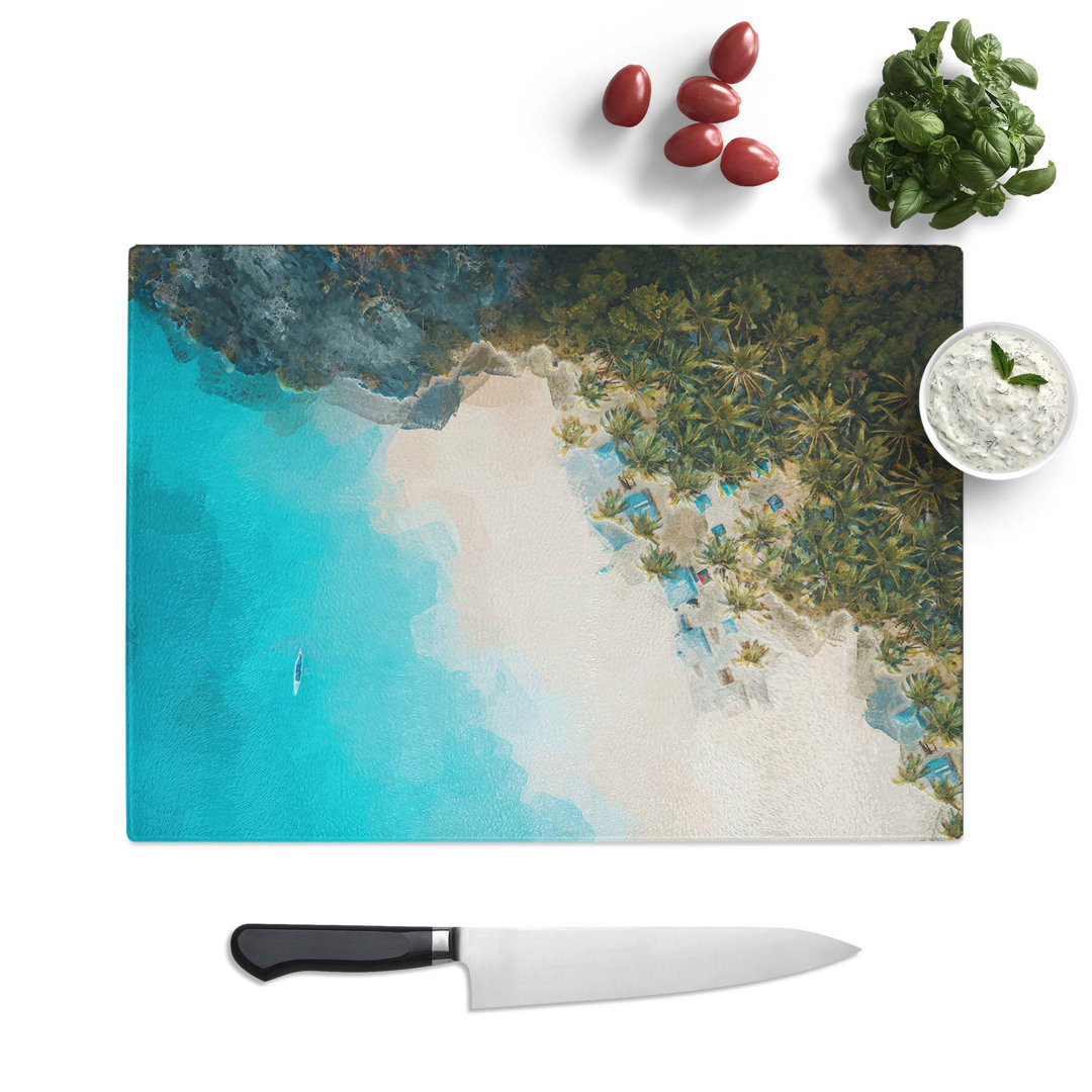 Glass El Nido in The Philippines in Abstract Chopping Board