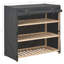 6 Pair Solid Wood Shoe Rack