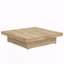 Table basse avec plateau coulissant et rangement