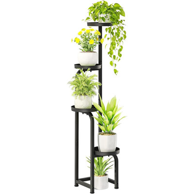 Support pour plante d'intérieur ou d'extérieur, fleur de coin en métal