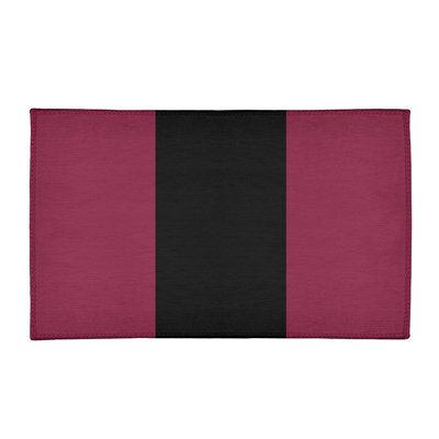 Tapis de zone rouge/noir
