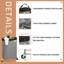 Canvas Rolling Laundry Hamper with Handles