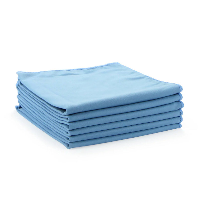 Lingettes nettoyantes pour fenêtre en microfibre Smart Choice (paquet de 12), Bleu