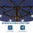 10ft 3-Tier Outdoor Patio Umbrella，24 LED Lights，Vented Top，Easy Crank &Tilt，8 Sturdy Ribs，Navy Blue-125913177