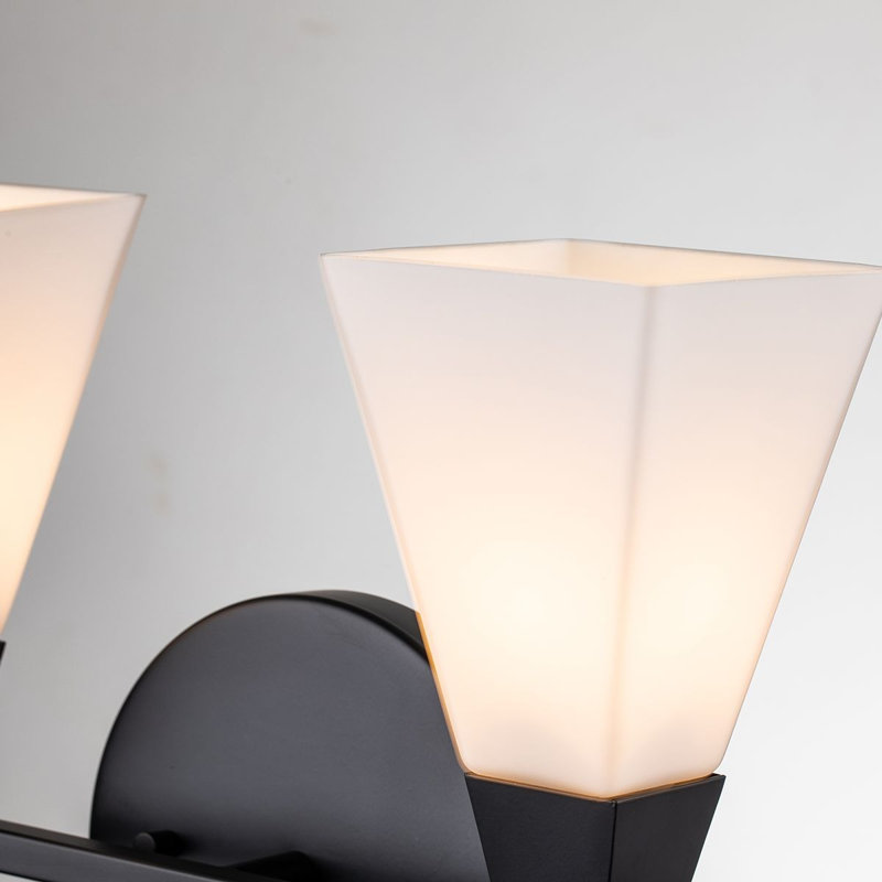 Bowtie 2 Light Vanity Light, Matte Black