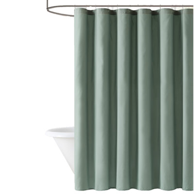  Rideau de douche en microfibre de couleur unie Trely Soft Everyday 