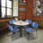 Kee Round Breakroom Table Top, 4 Zeng Stack Chairs-104325666-104325665-4021000