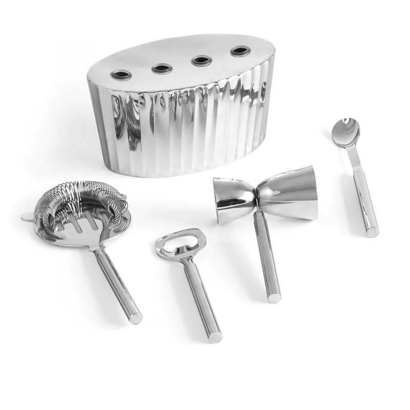 Waves Stainless Steel Bar Tool Set
