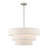 4 - Light Steel Dimmable Drum Chandelier-254080604-254080607