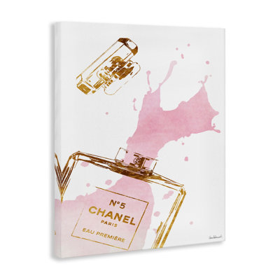 'Perfume Bottle Splash' Graphic Art Print