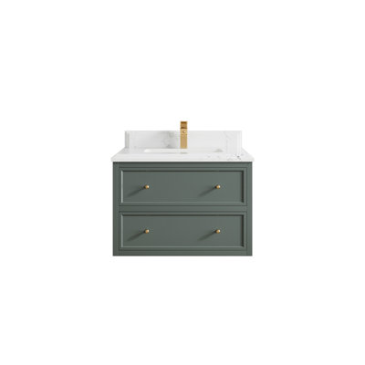 Meuble-lavabo simple flottant 30 po Roswell