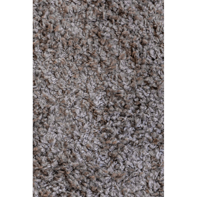 Solid Colour Machine Woven Brown Area Rug, Rectangle 120cm x 170cm