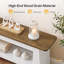 63" L Modern Farmhouse TV Stand for 55/65/70-Inch TVs, Entertainment Center with Storage for Living Room, Bedroom