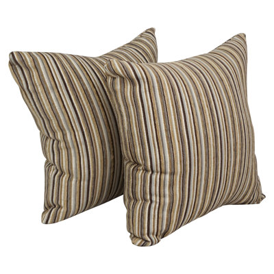 Striped Reversible Throw Pillow