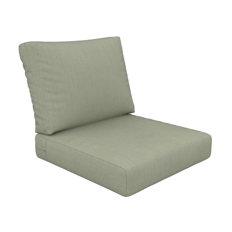 Coussin de siège / dossier extérieur Amala Sunbrella®, Sunbrella® toile sel de mer, L 25 po x P 25,5 po