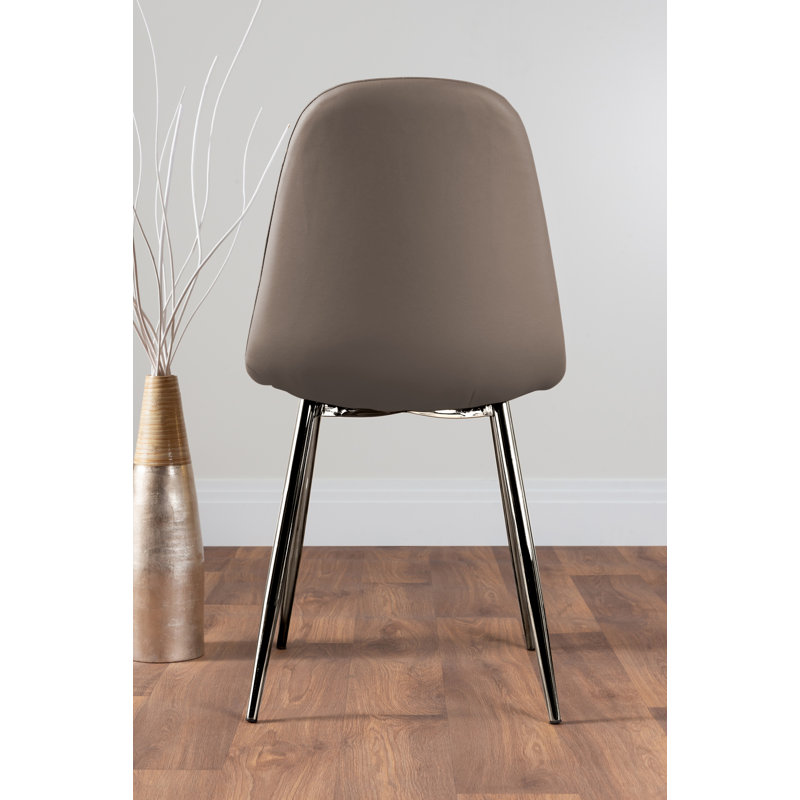 Corova White Marble Effect Melamine Round 80cm Dining Table And Chairs - 2 Faux Leather Dining Chairs, White