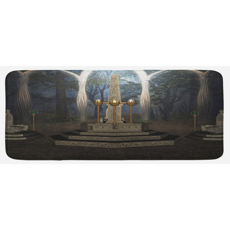 Rustic Polyester Kitchen Mat