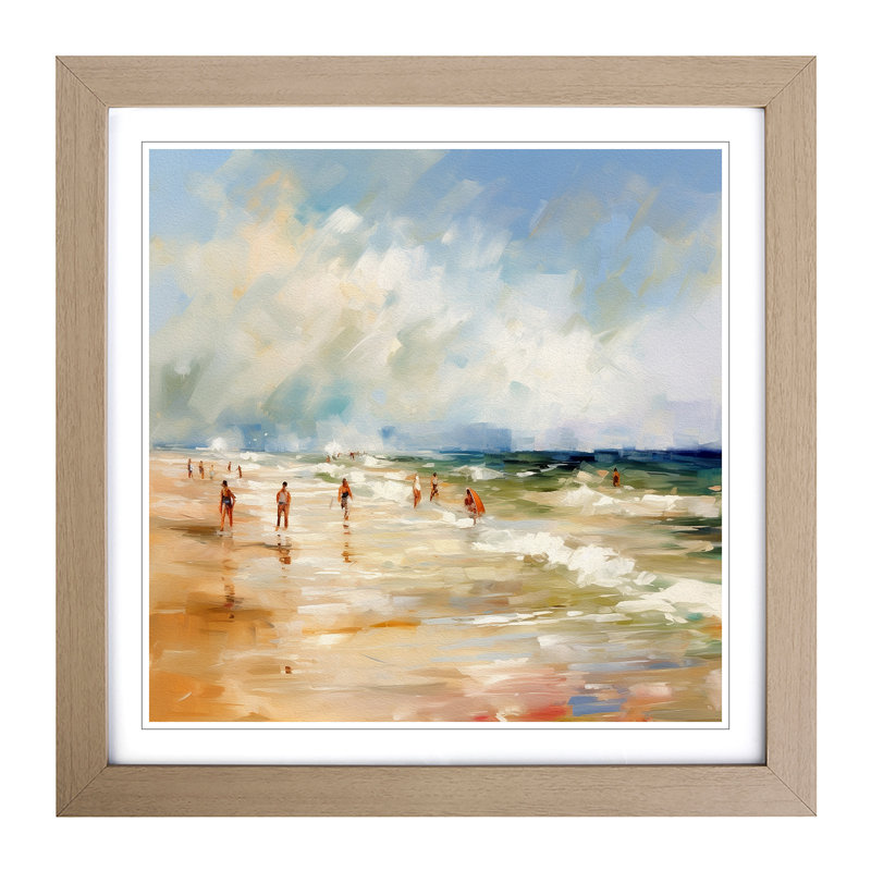 Single Picture Frame Print on Wood, Oak