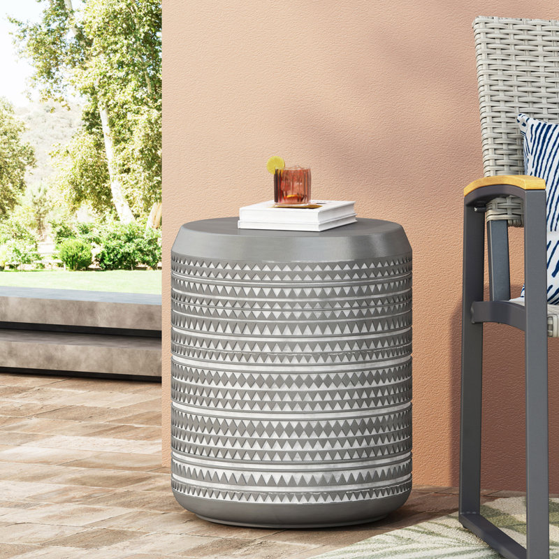 Outdoor Concrete Side Table