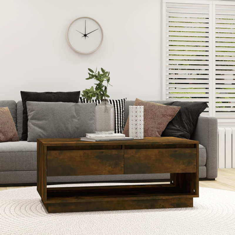 Coffee Table 102.5x55x44 cm Engineered Wood, Brown