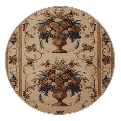 Tapis brun français lavable à la machine