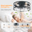 46cm Farmhouse Caged Ceiling Fan with Light Kit and Remote-728302159