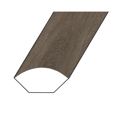 Vinyl 1.1'' W x 94.5'' L Quarter Round