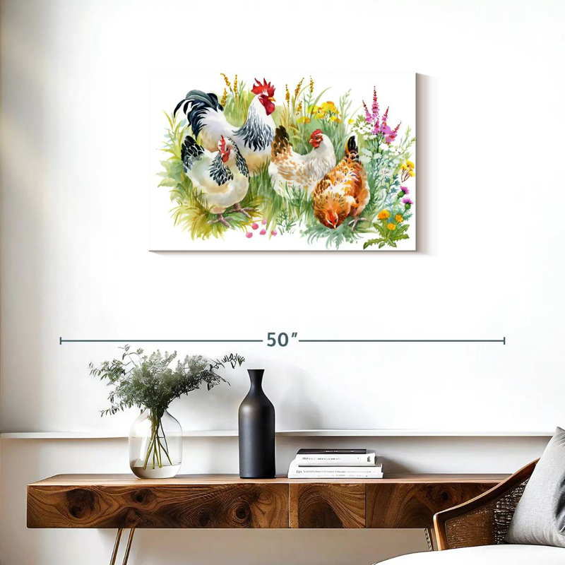 Brampt Chicken Posse, 20" H x 30" W