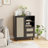 Rattan Buffet Cabinet With Drawers And Adjustable Shelf, Sideboard Storage Cabinet-833155824