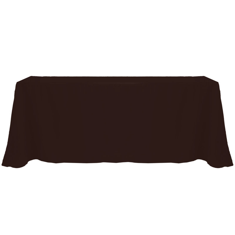 Nappe de couleur unie, 156 po x 90 po, 1, Espresso