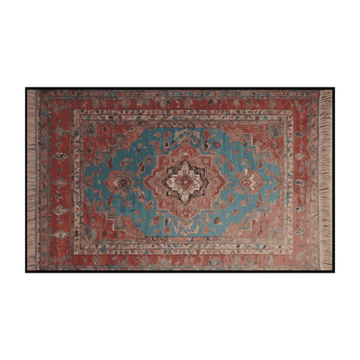 Tapis brun soyeux et moelleux