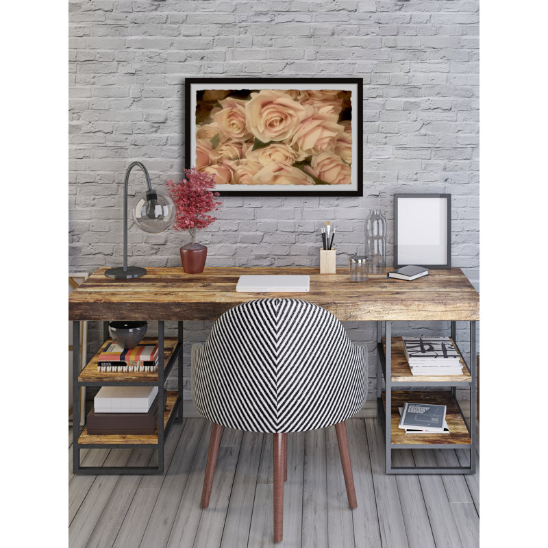 Rustic Roses - Single Picture Frame Painting, 20 cm H x 30 cm W