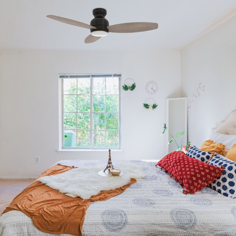 48'' Ceiling Fan with LED Lights, Wooden