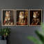 Ensemble de 3 reproductions de giclées encadrées, série royale L III - prêt à être accroché-107300067-107300065