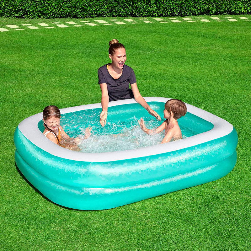 Polyvinyl Chloride (PVC) Rectangle Inflatable Pool 201cm H x 150cm W x 51cm L