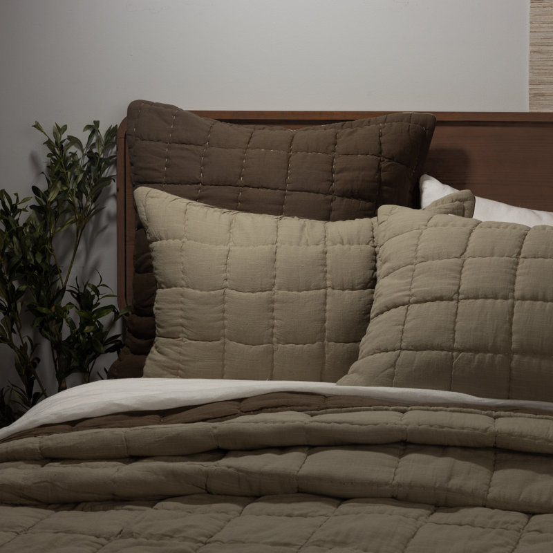 Taie d'oreiller Sterling, pistache, Euro, Full Sham